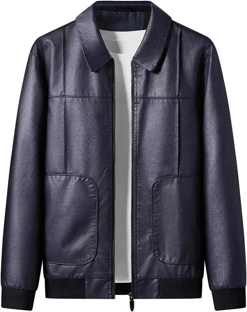 Куртка мужская с искусственным мехом, Navy