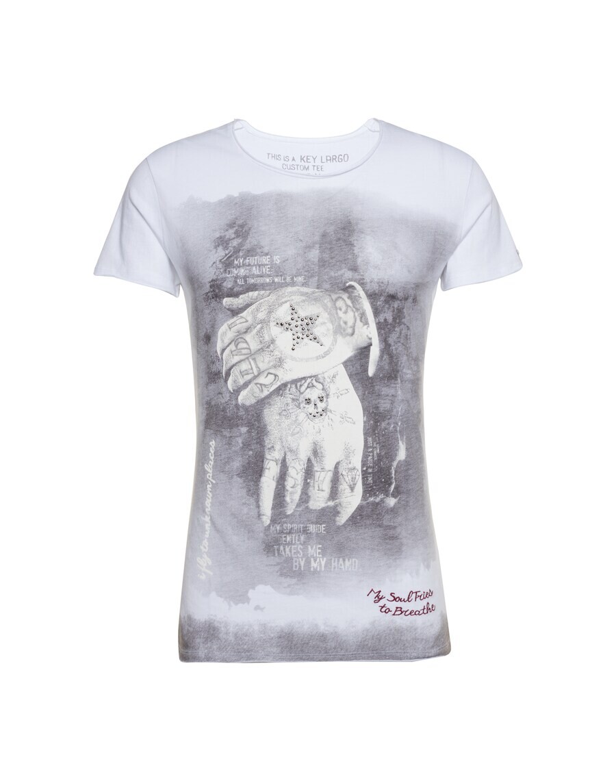 

Классическая футболка Key Largo Shirt MT ALIVE round, белый