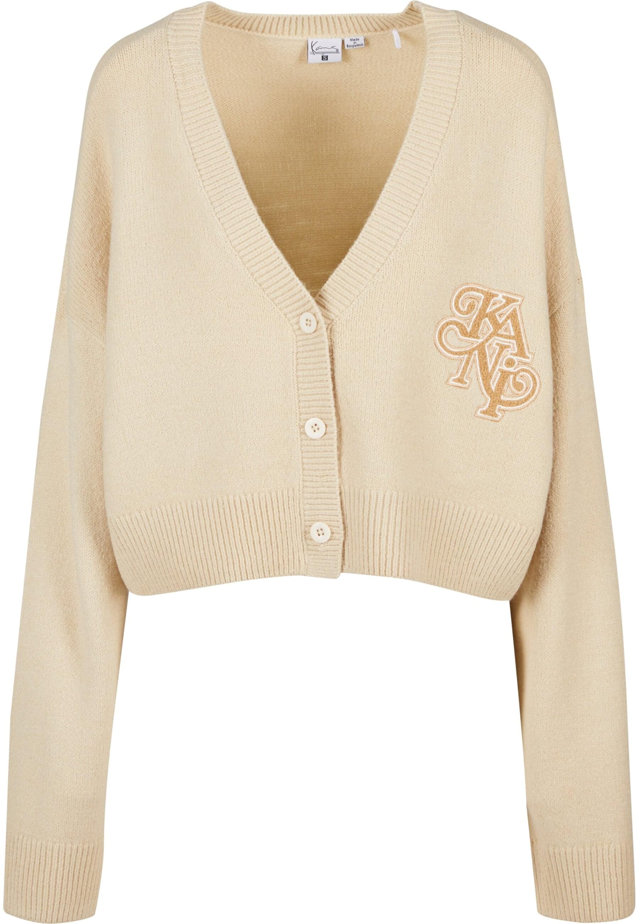 

Karl Kani Кардиган 'Legacy' вязаный, бежевый, песочный