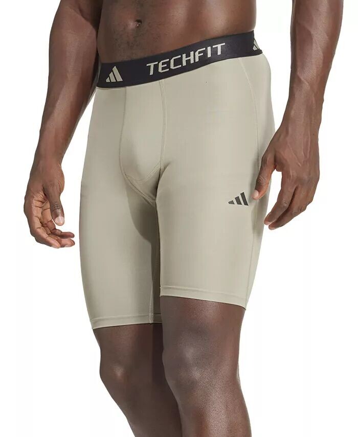 

Мужские компрессионные шорты с логотипом Tech-Fit adidas, зеленый