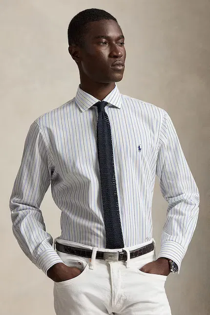 Классическая рубашка из хлопка Polo Ralph Lauren, белый