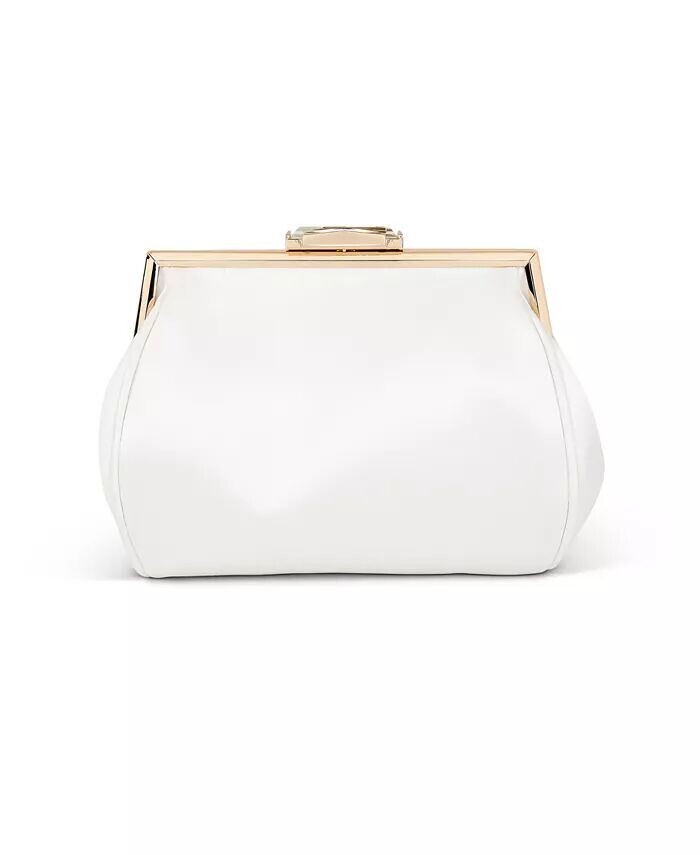 

Женский атласный клатч-сумочка Skye Jewel Badgley Mischka, белый