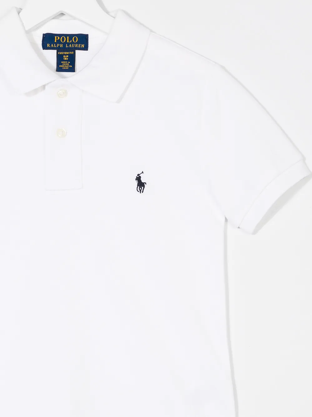 Классическая футболка-поло POLO RALPH LAUREN KIDS, белый — фото 3