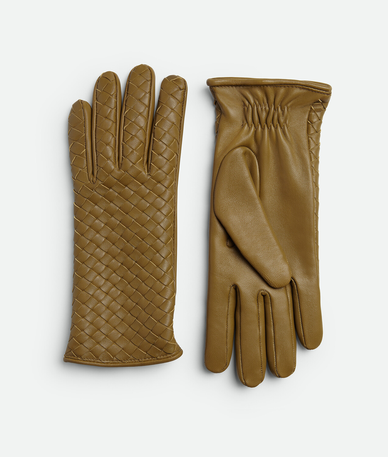 

Перчатки из кожи Intrecciato Bottega Veneta