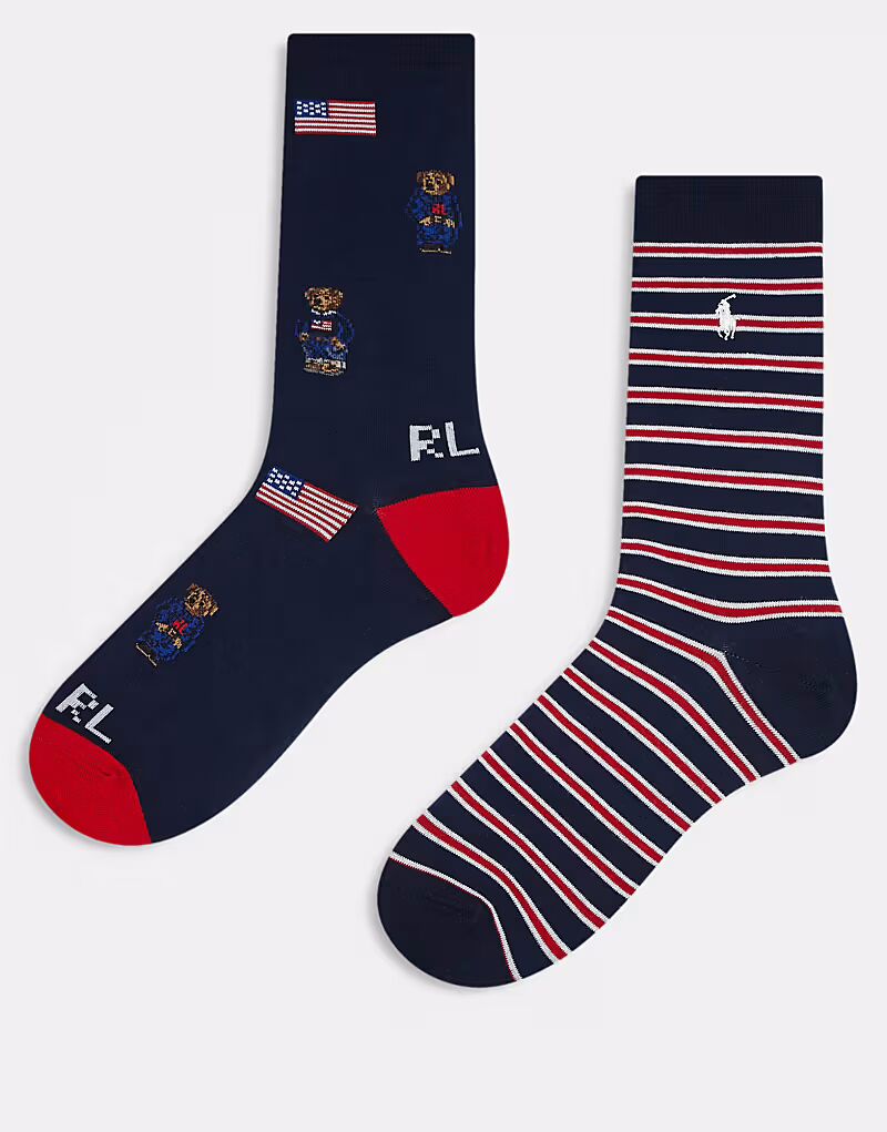 

Polo Ralph Lauren 2 пары носков в нескольких цветах
