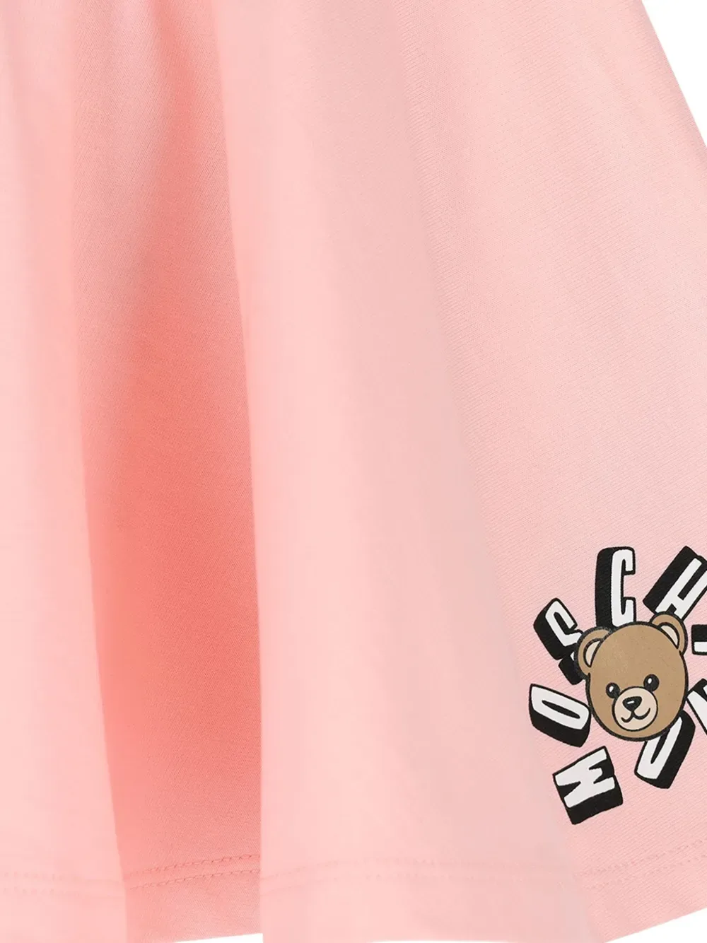 Юбка с аппликацией в виде мишки Moschino Kids, розовый — фото 3