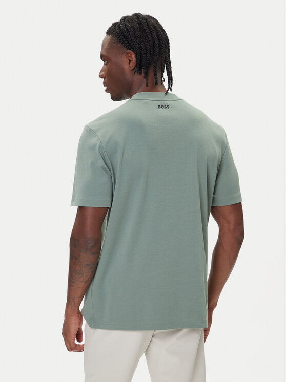 Футболка relaxed fit Iconic TL 50543905 Boss, зеленый — фото 3
