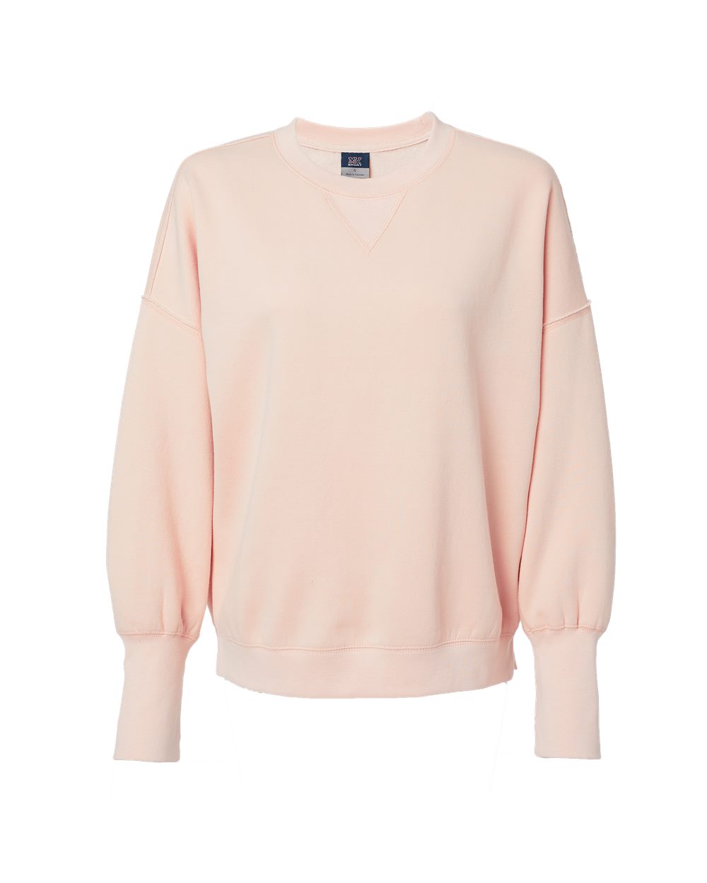 

Женская замшевая флисовая толстовка с круглым вырезом MV Sport, цвет cameo pink