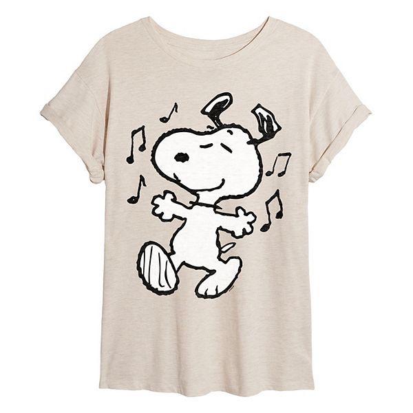 

Футболка Juniors Peanuts Snoopy Dancing oversized Licensed Character, Beige