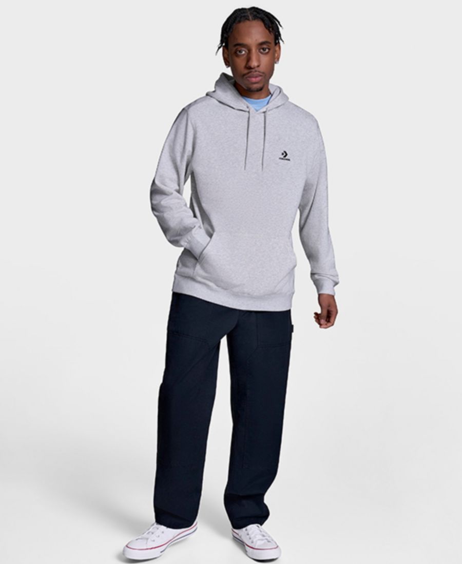 

Мужская толстовка с длинным рукавом стандартного кроя Converse, Light Gray Heather