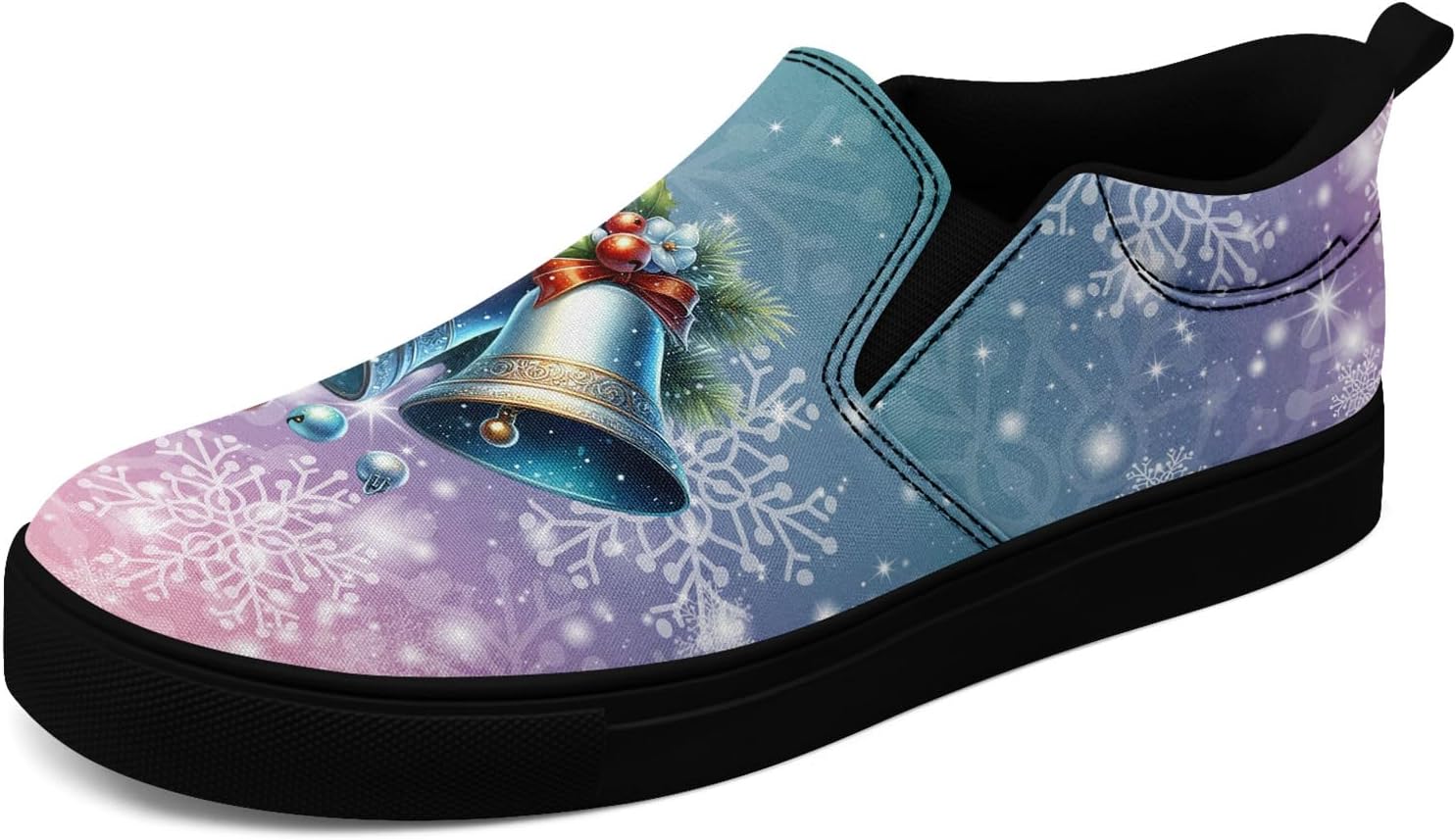 

Кеды awsole с рождественским дизайном, черный/фиолетовый/голубой/светло-голубой/светло-фиолетовый