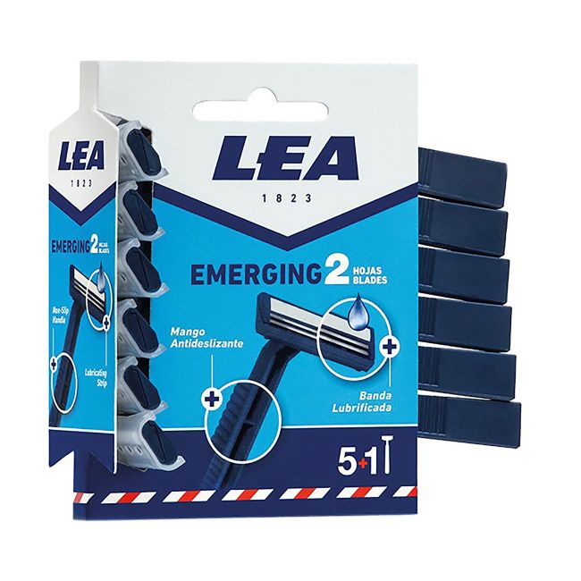 

Одноразовые бритвы Emerging с 2 лезвиями (6 шт.) Lea