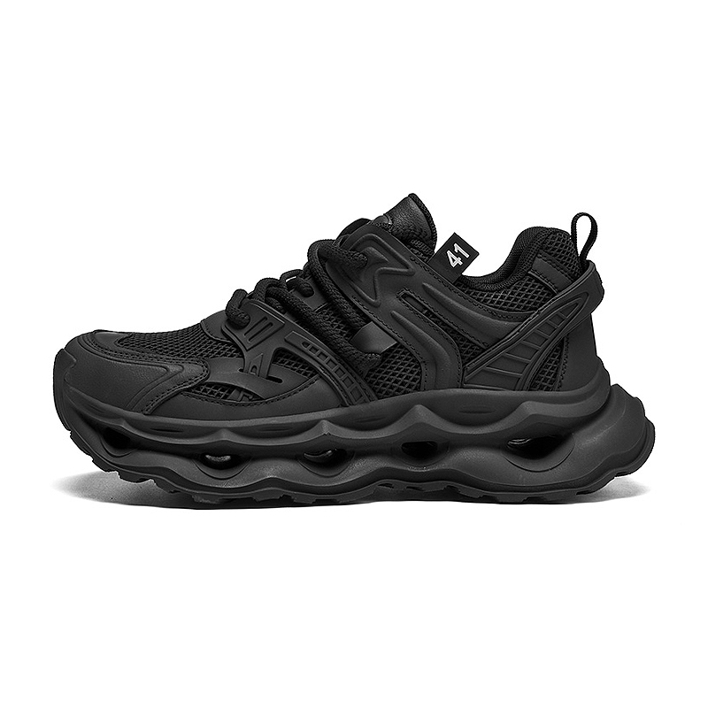 

Износостойкие, дышащие, легкие низкие массивные кроссовки men's OUBT, черный