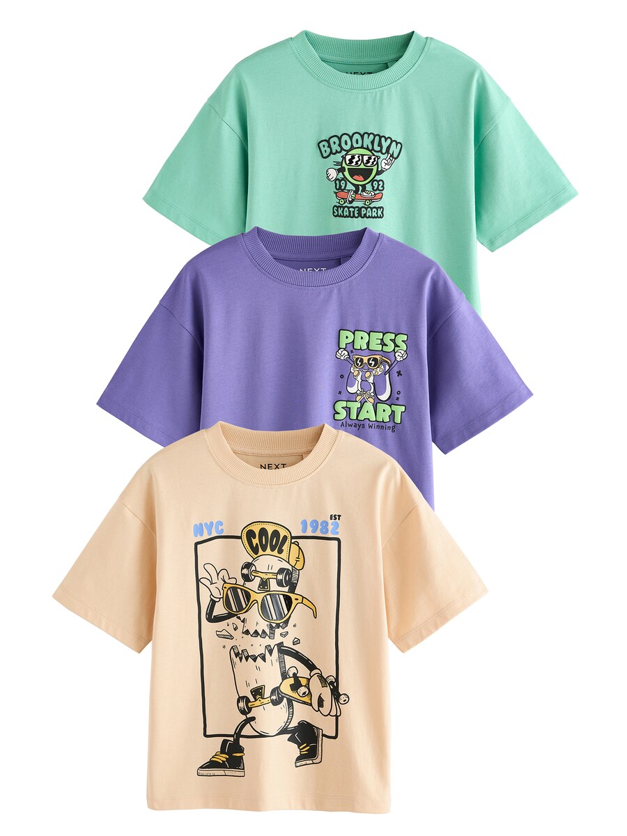 

Рубашка Next, цвет Mint/Dark purple/Pastel orange