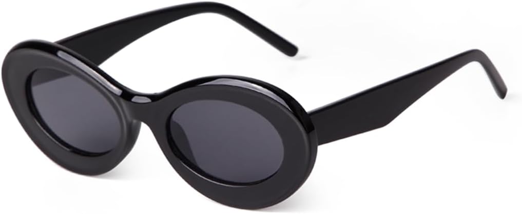 

Солнцезащитные очки с защитой UV400 | Маленькая овальная оправа в стиле 90-х, коричневые линзы | для женщин и мужчин, для занятий спортом на открытом воздухе и вождения DSVIGF, 01