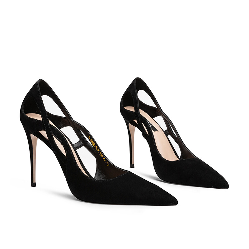 Туфли женские на высоком каблуке Jooc, цвет Sexy Black [Heel height 7cm] — фото 4
