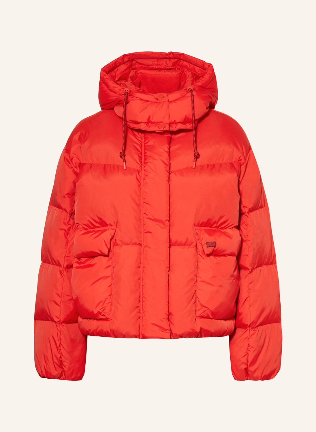 

Пуховик Western Bubble Shorty со съемным капюшоном Levi'S, красный
