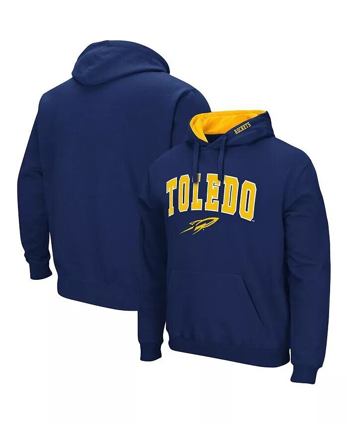 

Мужская толстовка с капюшоном Toledo Rockets Arch and Logo Colosseum, синий