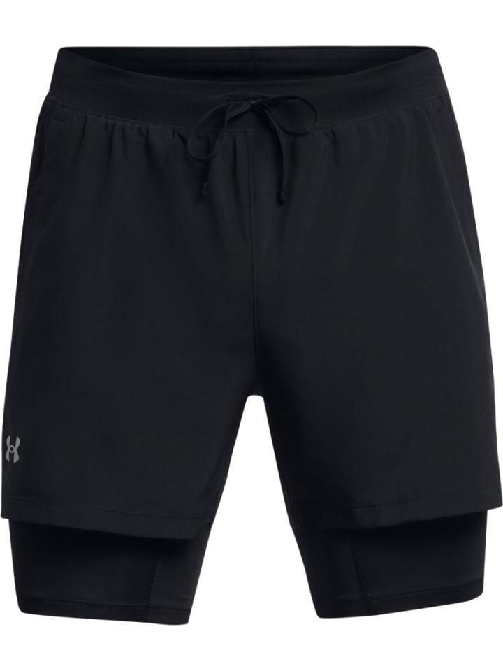 

Тканевые шорты Ua Launch 5'' 2-In-1 Shorts Under Armour, черный