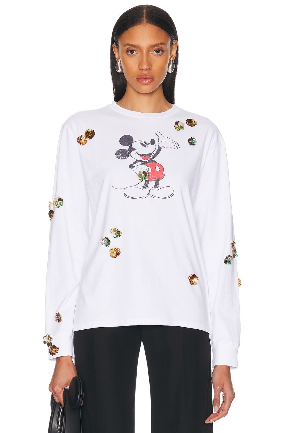 

X Disney Mickey Лонгслив Топ Coperni, White Multicolour
