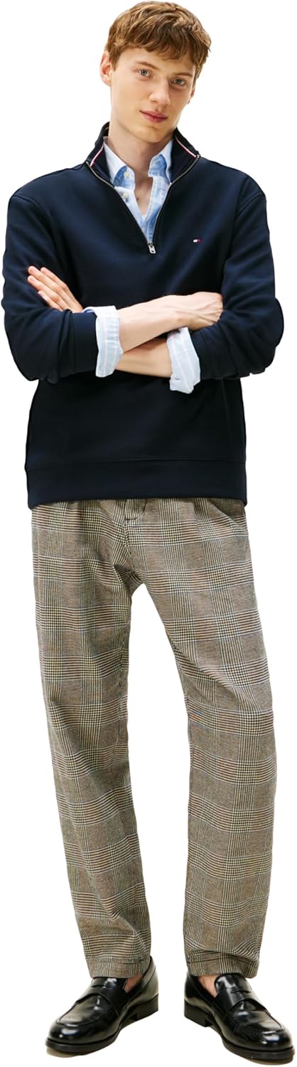Толстовка Tommy Hilfiger Bill с застежкой-молнией 1/4, Hilfiger Navy — фото 3