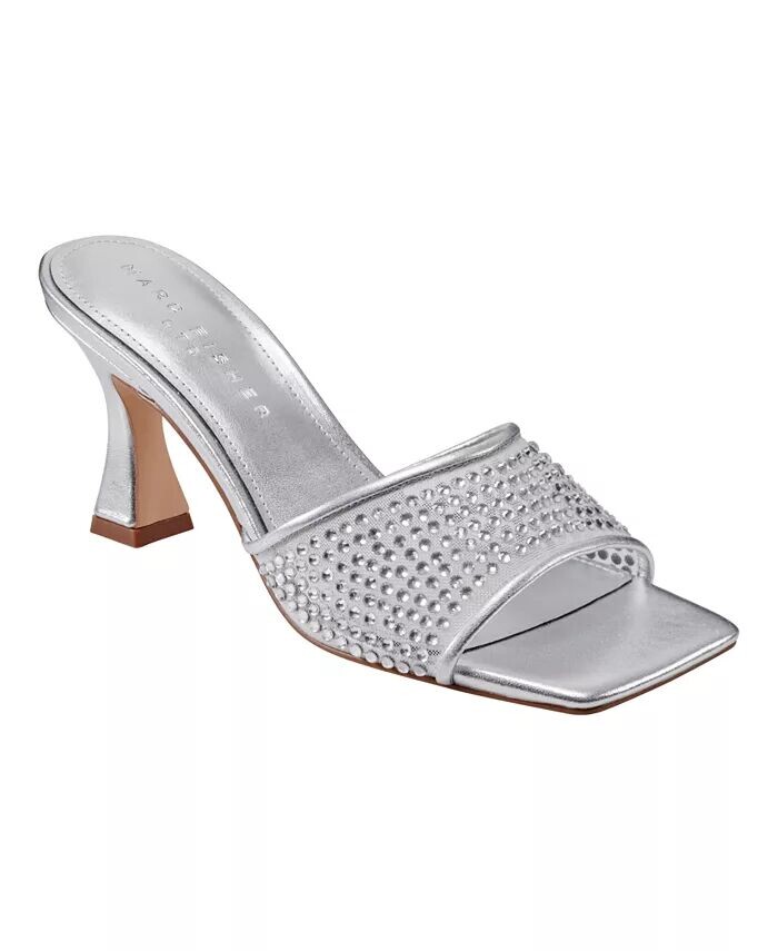 Женские сандалии Delaney Slip On Dress Marc Fisher LTD, серебряный