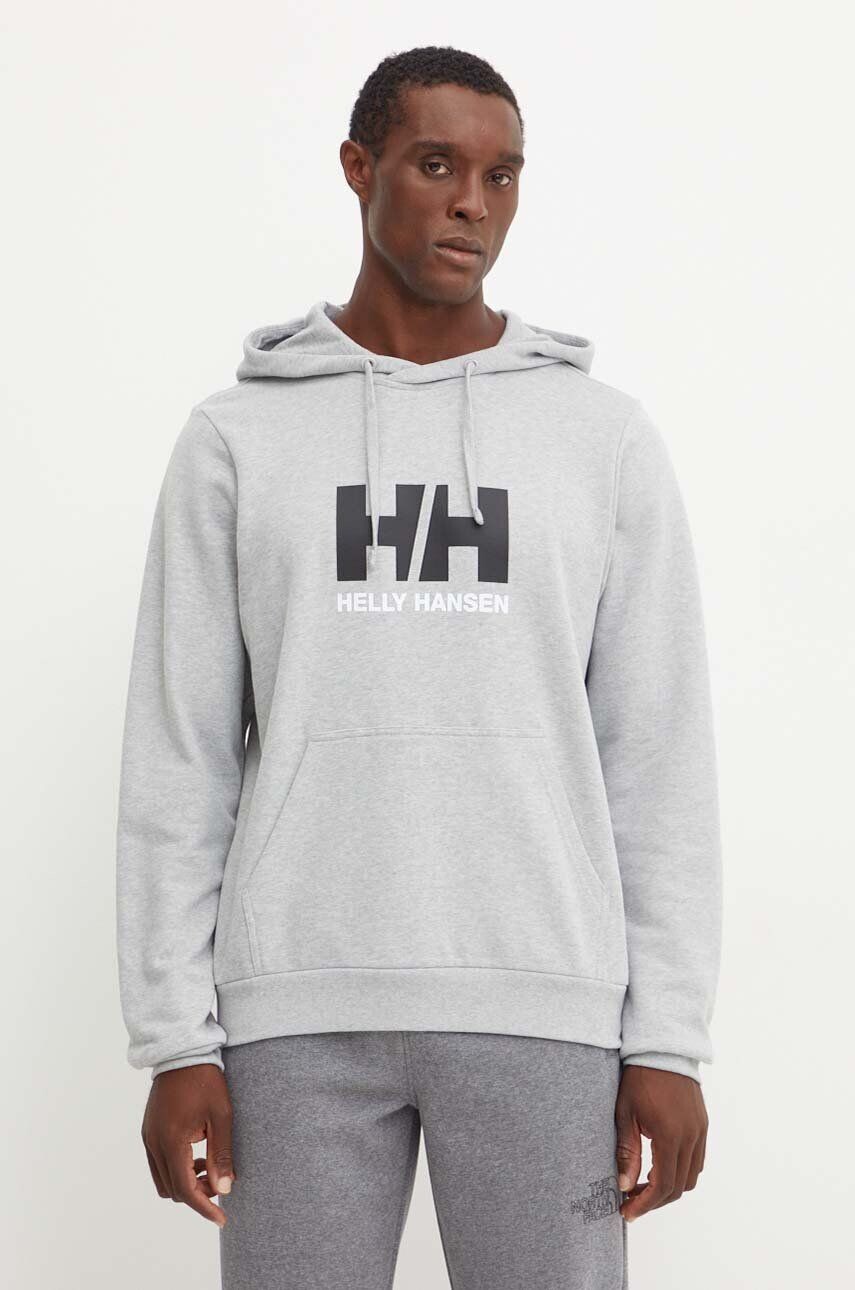 

Толстовка с логотипом HH из хлопка Helly Hansen, серый