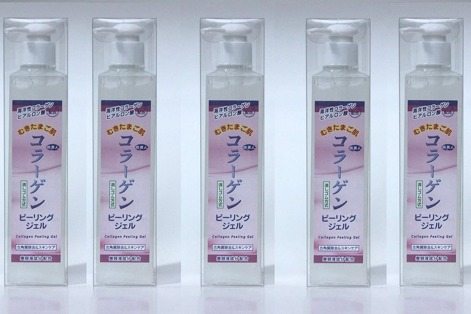Набор скрабов-пилингов для лица Azuma Shoji Mukita Mago Skin Collagen Peeling Gel, 5 шт