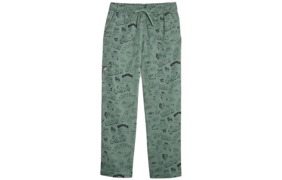 

X RIPNDIP повседневные брюки мужские эвкалиптового цвета Puma, цвет Eucalyptus color