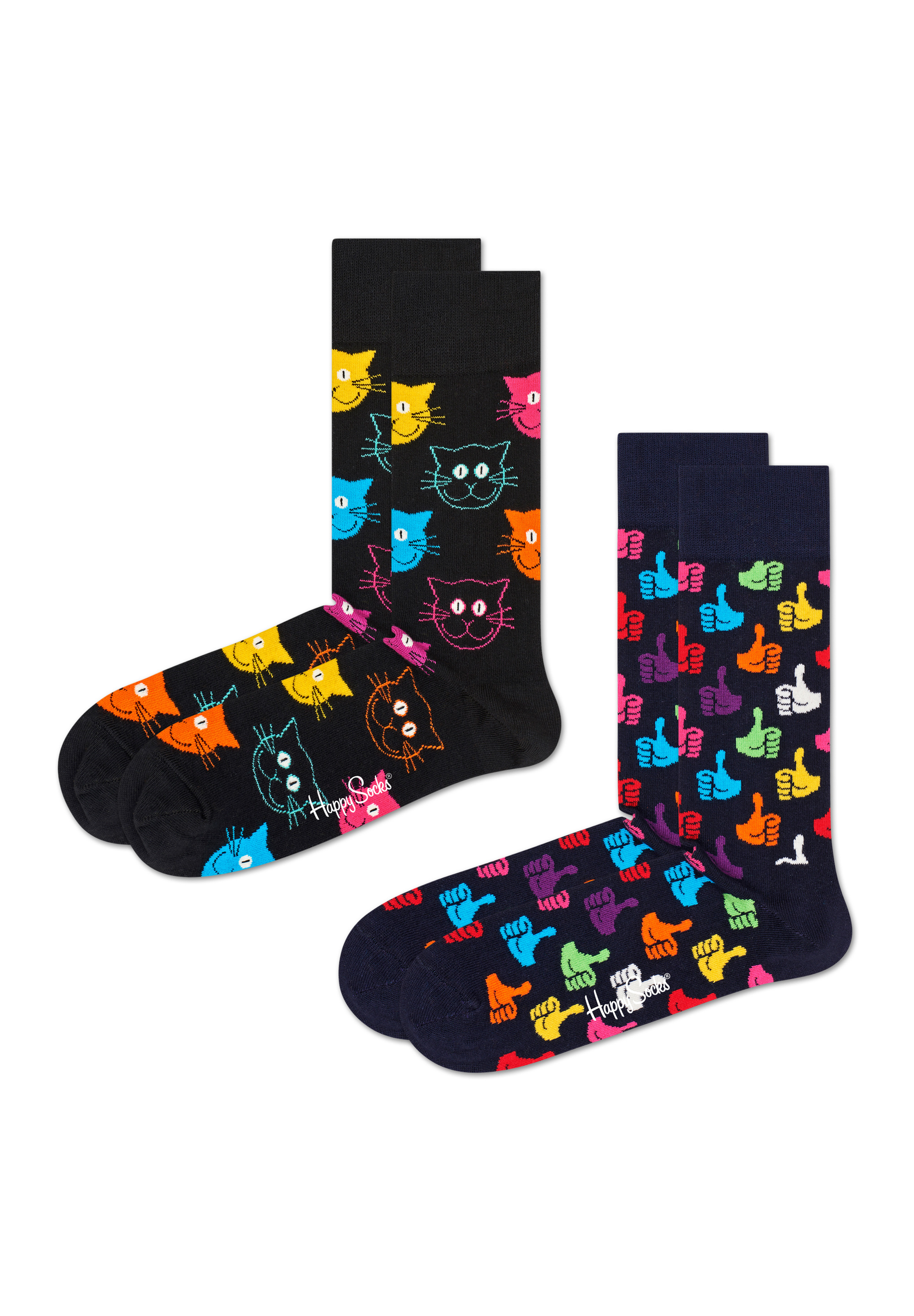 

Носки Happy Socks 2 Pack Classic Cat Socks, цвет multi_coloured