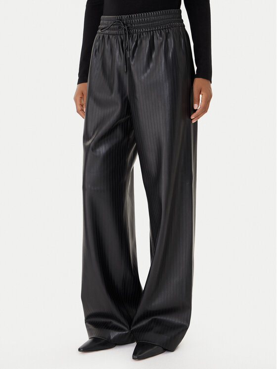 

Брюки из искусственной кожи relaxed fit Talpina 50548123 Boss, черный