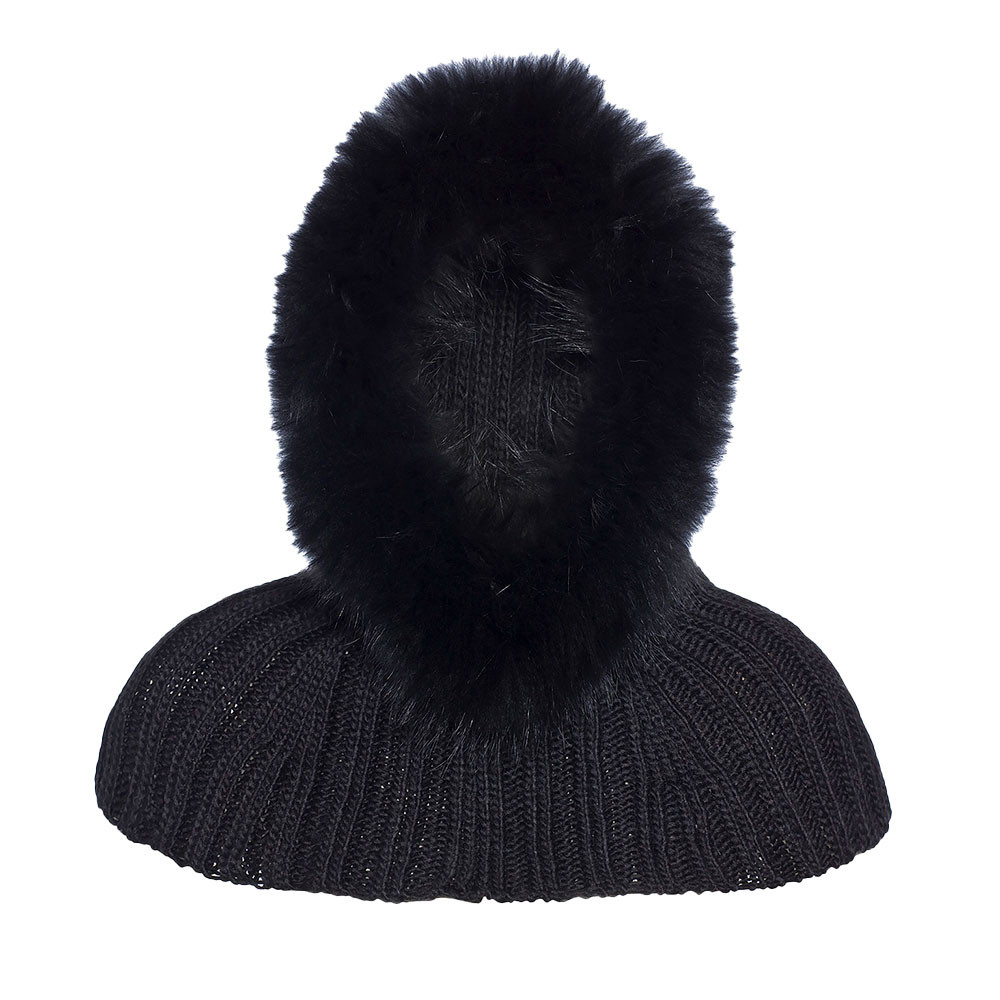 

Шарф с капюшоном Goldbergh Naomi с искусственным мехом (женский), Black