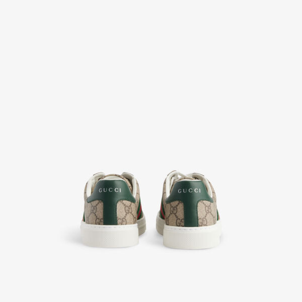 Кроссовки из парусины с логотипом Ace Gucci, бежевый — фото 4