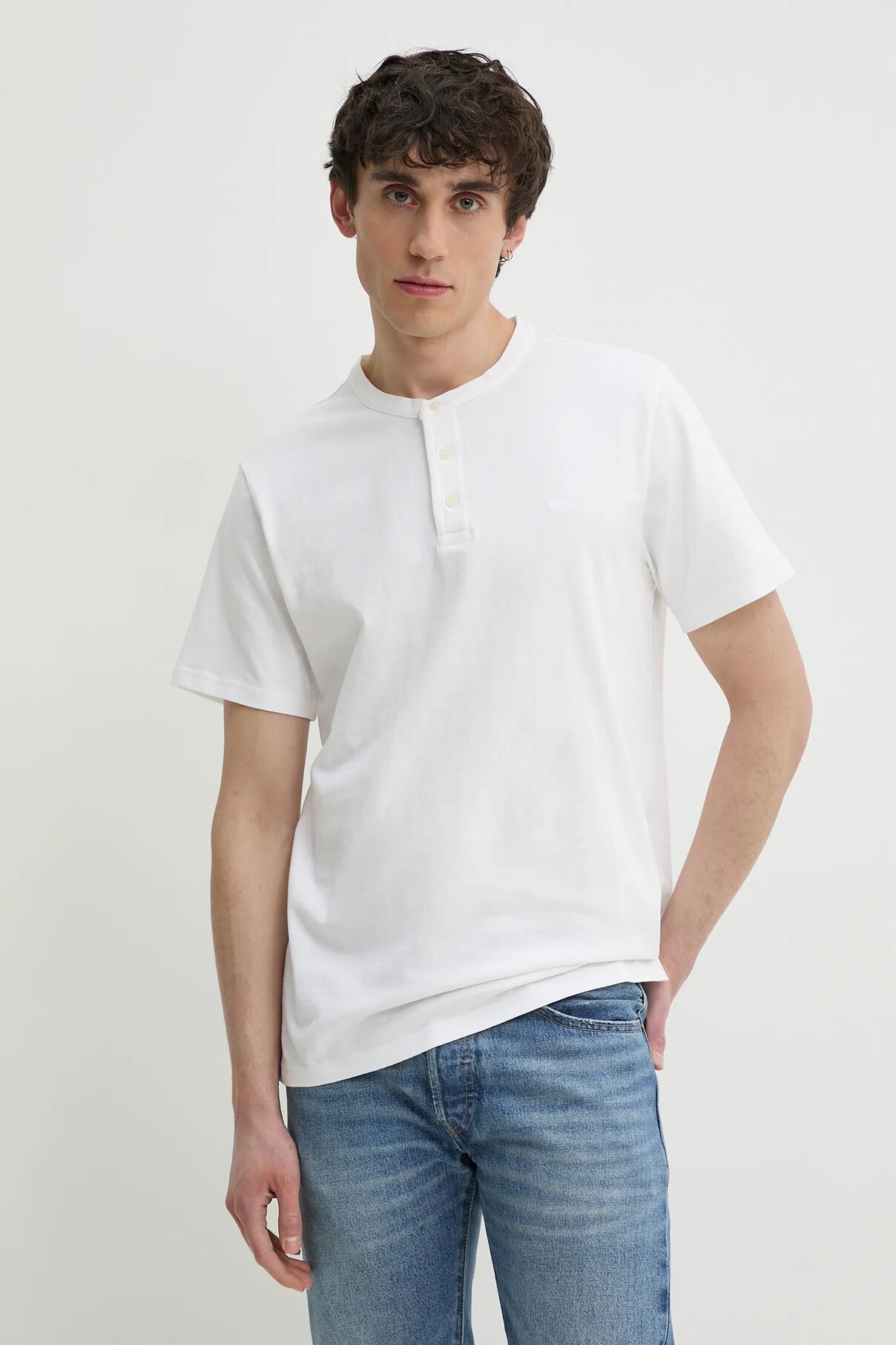 

Футболка из хлопка SS HM HENLEY Levi'S, белый