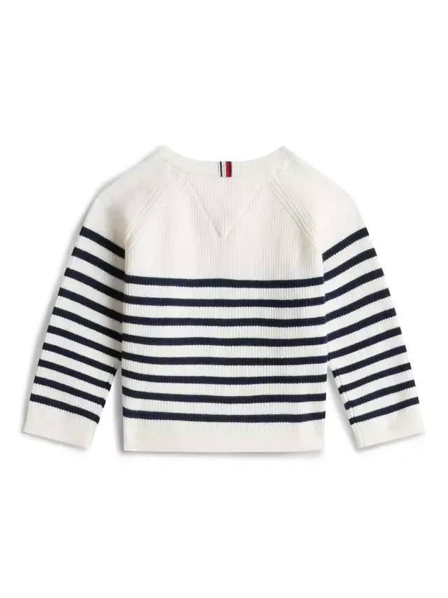 Детский вязаный полосатый кардиган, разноцветный Tommy Hilfiger — фото 2
