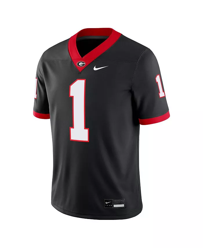 Мужская черная альтернативная игровая футболка Georgia Bulldogs Nike — фото 2