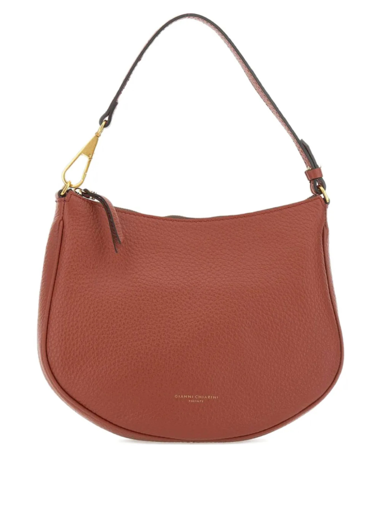

GIANNI CHIARINI Brooke кожаная сумка на молнии, коричневый