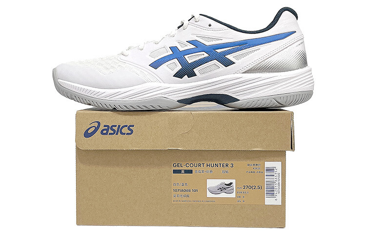 Обувь Asics для бадминтона Мужчины, White/Blue — фото 3