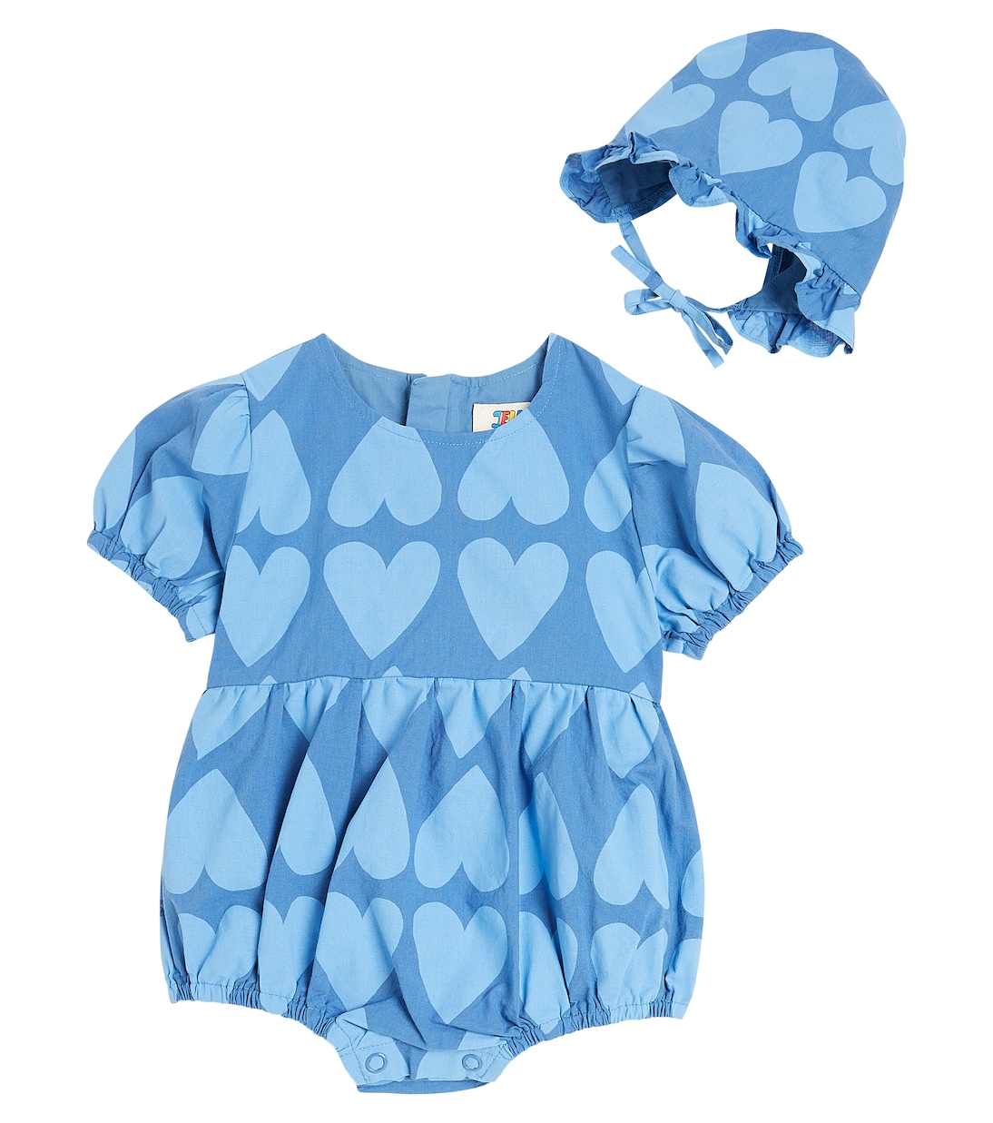 

Комплект из хлопкового комбинезона и панамки Baby Heart Jellymallow, синий