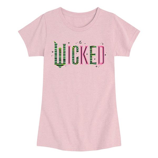 

Футболка с принтом Wicked pink & green logo для девочек 7-16 лет Licensed Character, Heather Pink