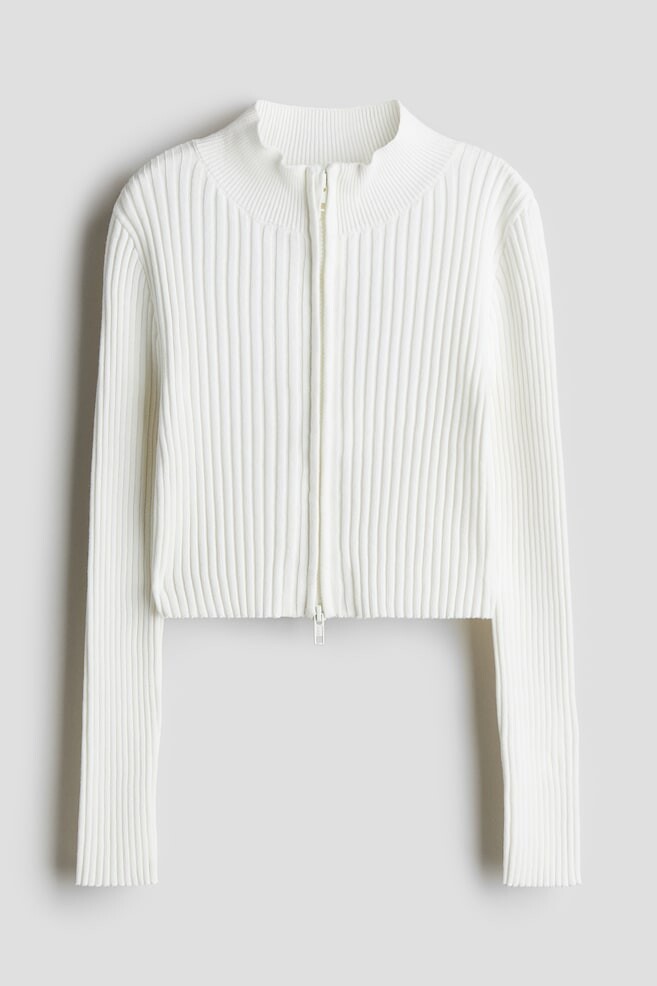 

Кардиган в рубчик H&M, белый