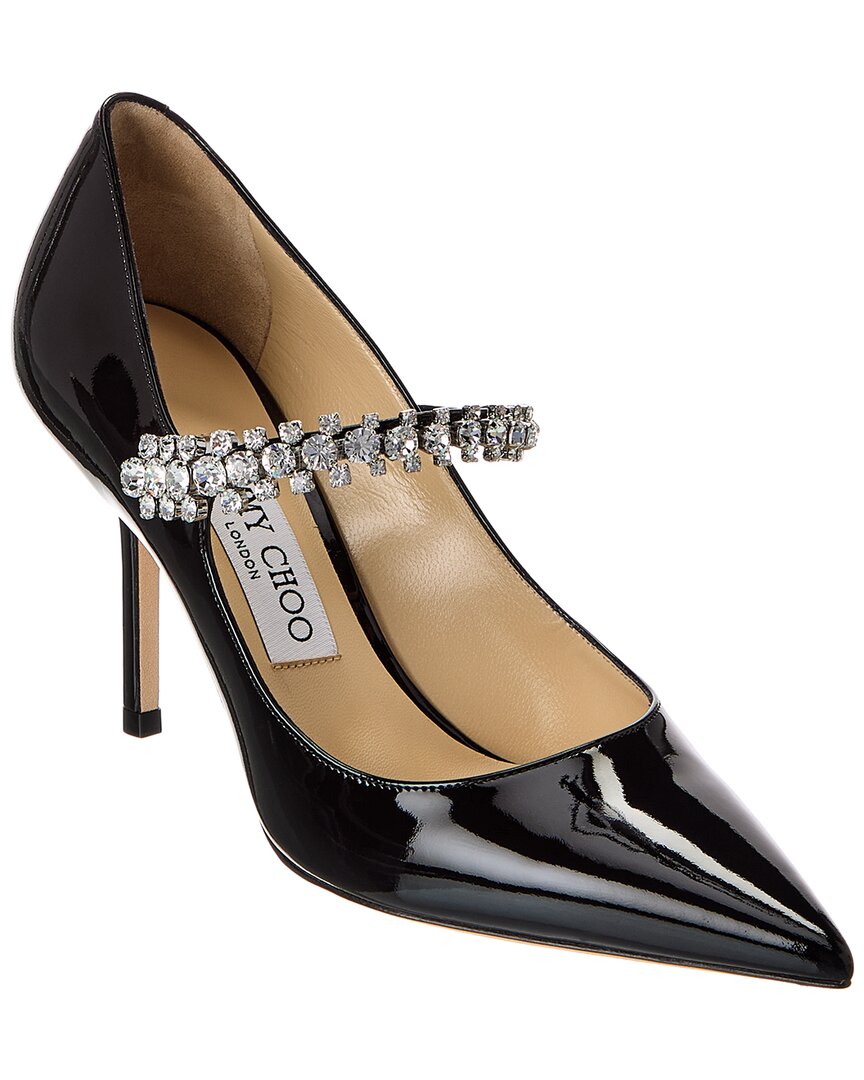 Jimmy Choo Bing 85 Patent Pump, черный