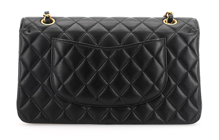 CHANEL Классический клатч CF из ягненка, женская сумка через плечо черного цвета — фото 4