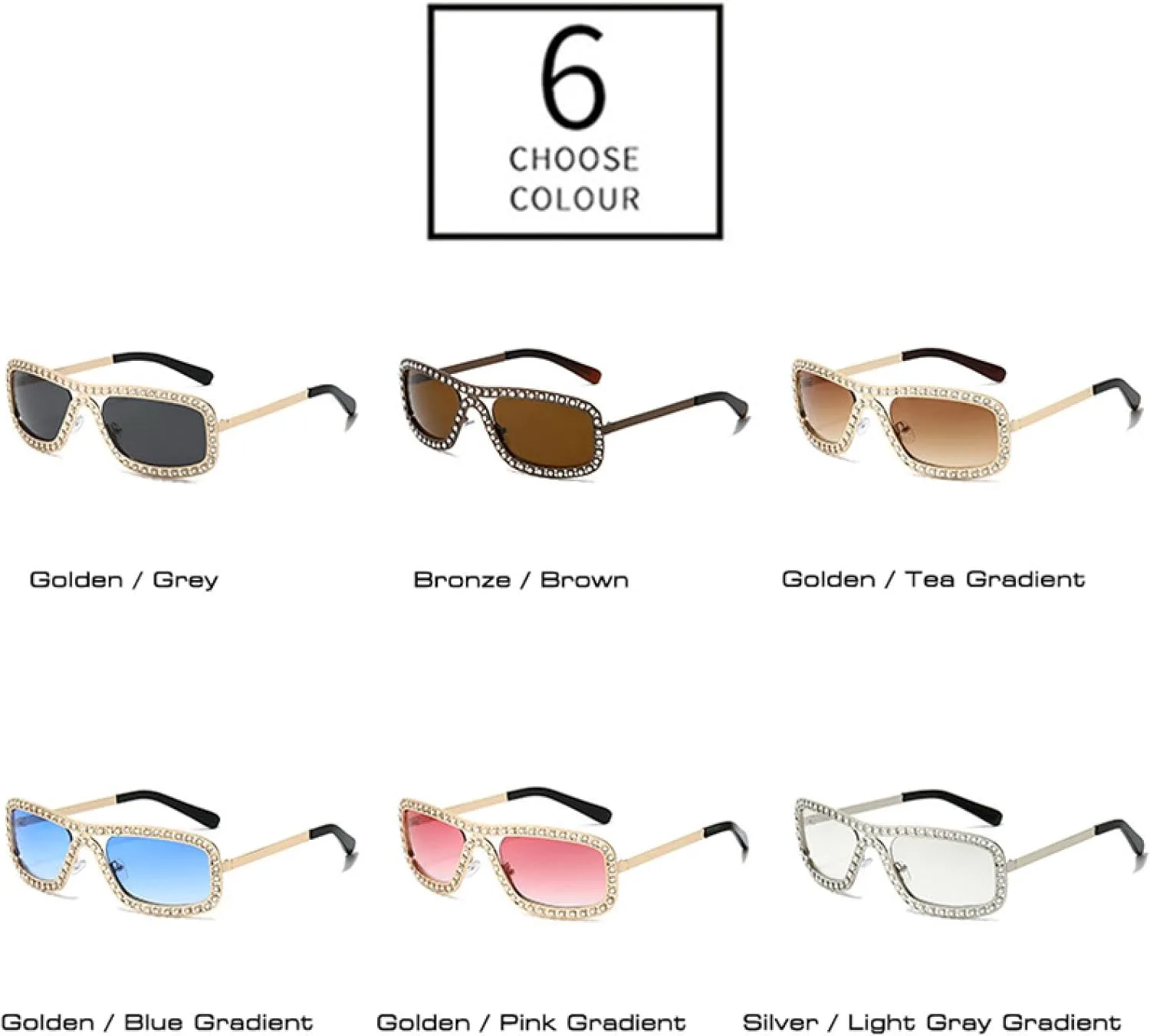 

Женские солнцезащитные очки, мужские солнцезащитные очки в металлической оправе с градиентными линзами, защита от УФ-излучения UV400 DSVIGF, Silver Light Gray