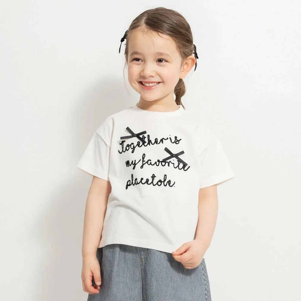 Футболка с логотипом и лентой Branshes, off white