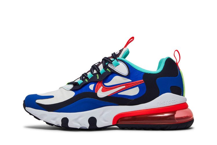 Кроссовки Nike Air Max 270 React GS 'Metallic Utopia Slate', синий — фото 4