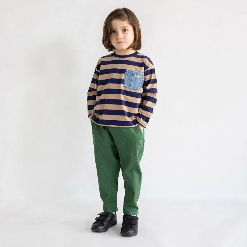 Зауженные брюки из саржи для садовника Branshes, Khaki — фото 3