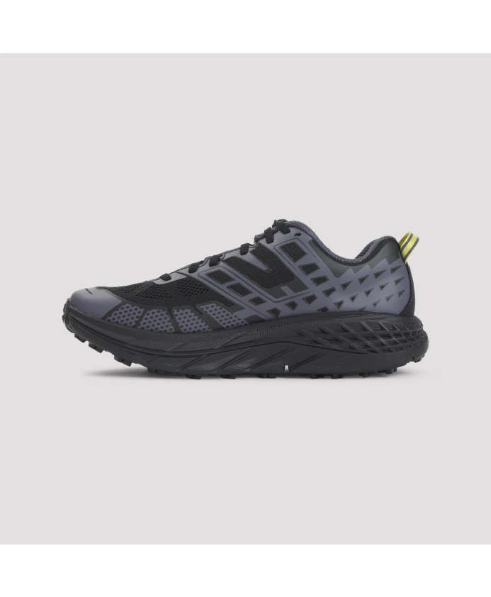Текстильные кроссовки, окрашенные в черный цвет Hoka One One, черный — фото 2