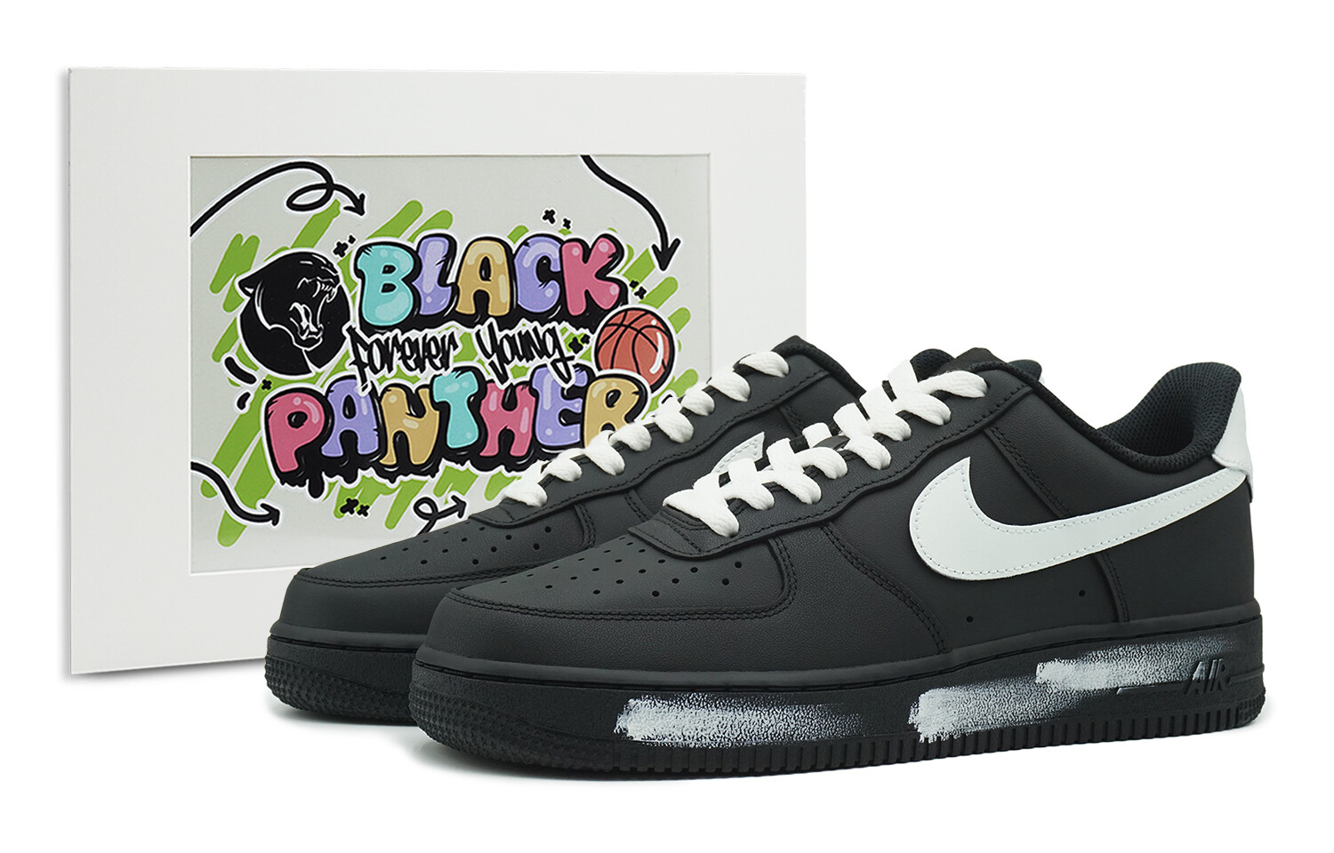 

Мужские кроссовки для скейтбординга Nike Air Force 1, Black