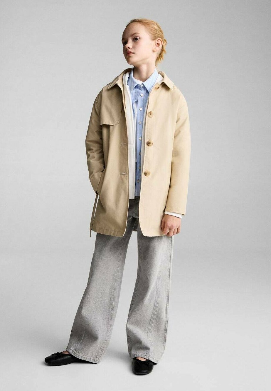 

Демисезонная куртка GINA Mango Kids, коричневый
